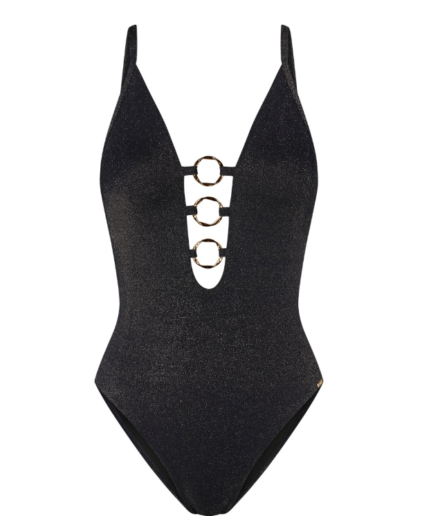 Costum de baie cu lurex stralucitor