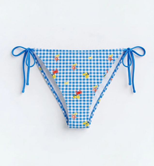 Slip bikini brazilian cu bretele