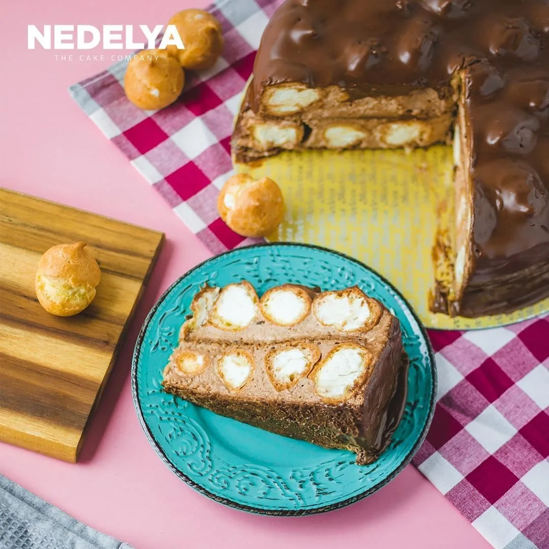 tort profiterol cu ciocolata nedelya