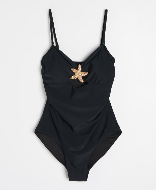 Costum de baie intreg cu motiv stea de mare