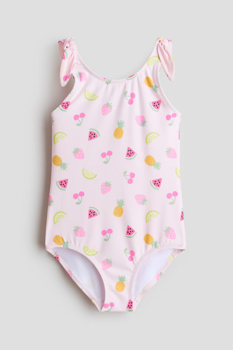 Costum de baie fete cu imprimeu fructe