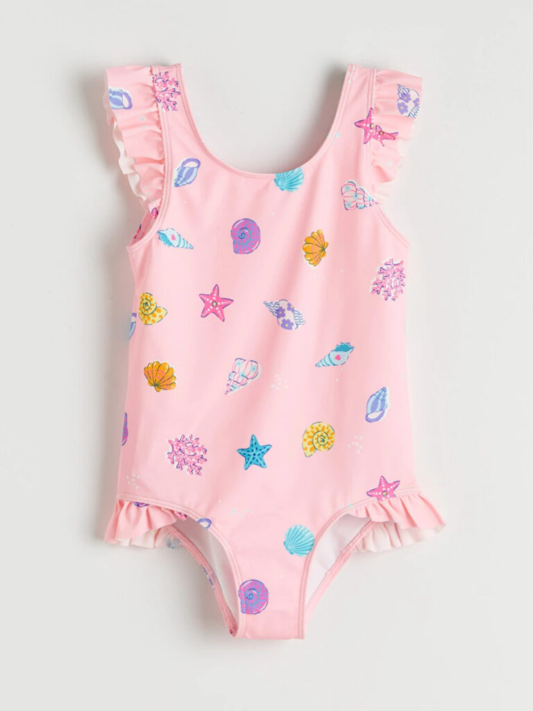 Costum de baie pentru fete roz