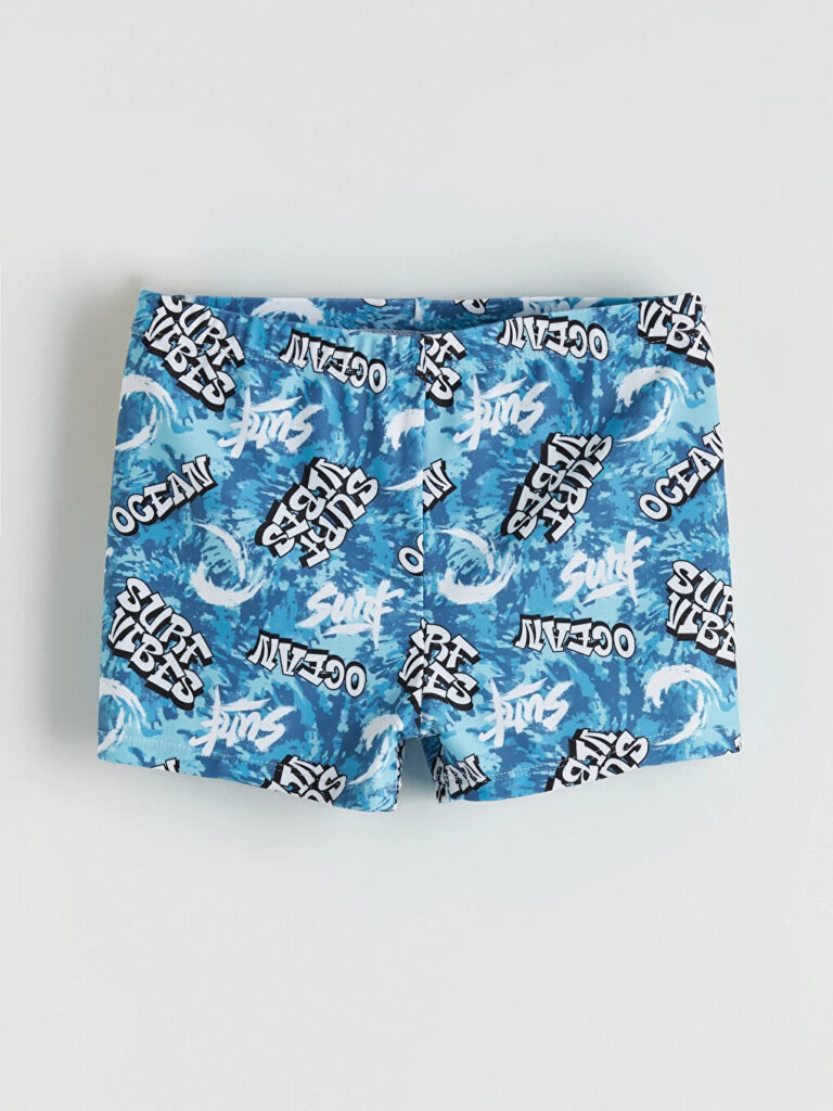 Costum de baie pentru baieti cu model