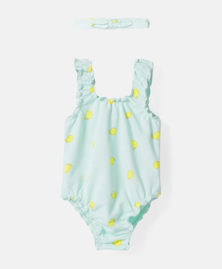 Costum de baie bebelusi cu betita