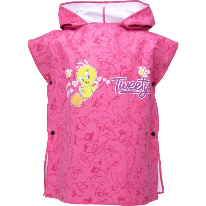 Poncho de plaja roz Tweety